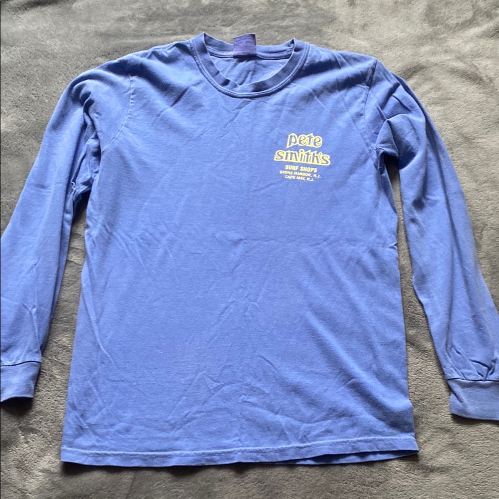 Pete Smith’s Surf Shop (Cape May, NJ) Blue Long Sleeve Tee - Men’s Small